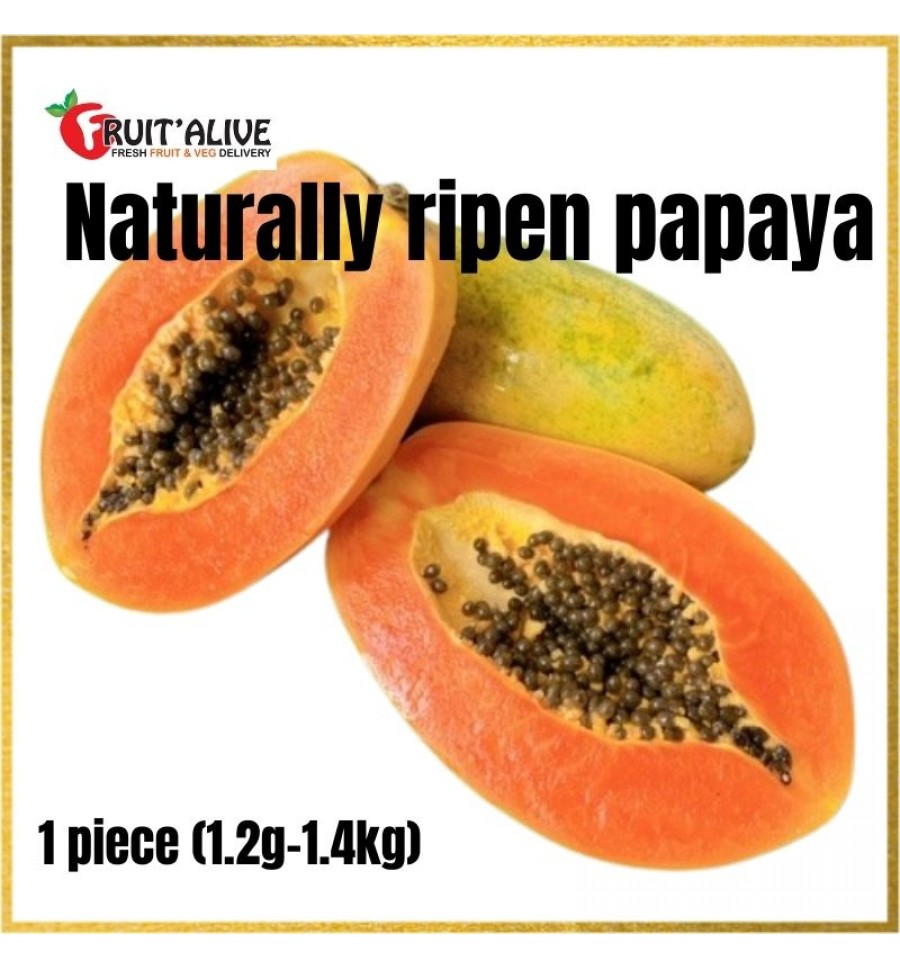 NATURALLY RIPEN (SMOKE FREE) PAPAYA MALAYSIA (1.1KG1.3KG)